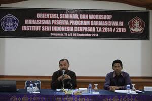 ISI Denpasar gelar Orientasi Dharmasiswa ISI Denpasar 2014/2015
