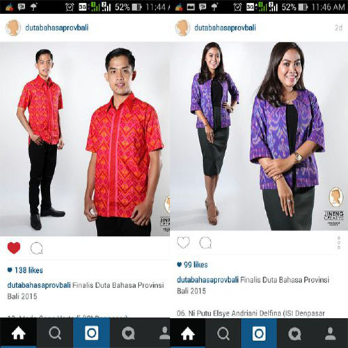 Dua Mahasiswa ISI Denpasar Lolos 10 Besar Sebagai Finalis Duta Bahasa Provinsi Bali 2015