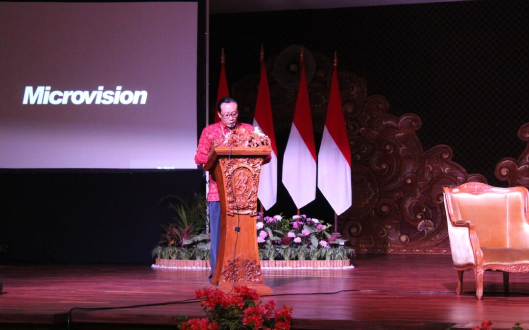 Sambutan dari ketua Panitia PKKMB ISI Denpasar 2023
