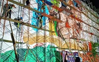 Mahasiswa ISI Denpasar Perluas Wawasan Seni Mural dalam “Charma Wara”